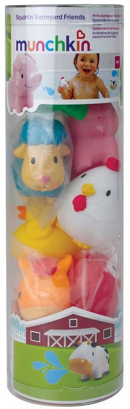 Munchkin Farmyard Friends 8 Stuks Badspeelgoed 011966 Munchkin Farmyard Friends 8 Stuks Badspeelgoed 011966 -babybenodigdheden 011966 Squirtin Farmyard Friends alt3