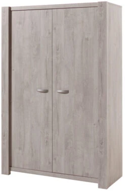 Meegroei Babykamer Amalia Grijs: Meegroei Ledikant, Commode En 2-Deurskast -babybenodigdheden 2 deurskast amalia grijs