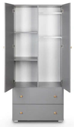 Babykamer Bo: Ledikant, Commode En 2-Deurskast -babybenodigdheden 2 deurskast bo 3