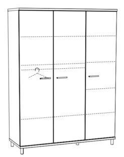 Meegroei Babykamer Naomi: Meegroei Ledikant, Commode En 3-Deurskast 7 Meegroei Babykamer Naomi: Meegroei Ledikant, Commode En 3-Deurskast -babybenodigdheden 3 deurskast naomi naok3 2