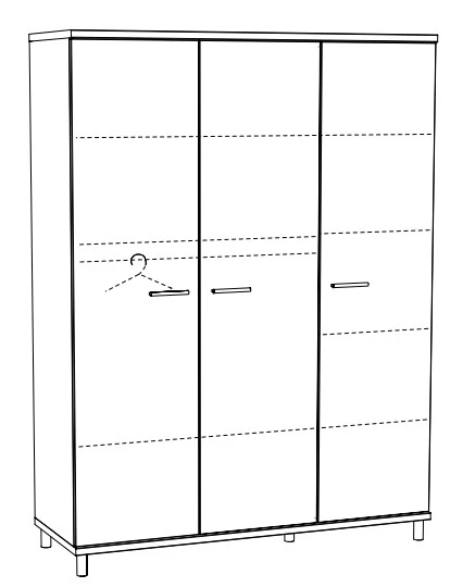 Meegroei Babykamer Naomi: Meegroei Ledikant, Commode en 3-Deurskast Meegroei Babykamer Naomi: Meegroei Ledikant, Commode En 3-Deurskast -babybenodigdheden 3 deurskast naomi naok3 2