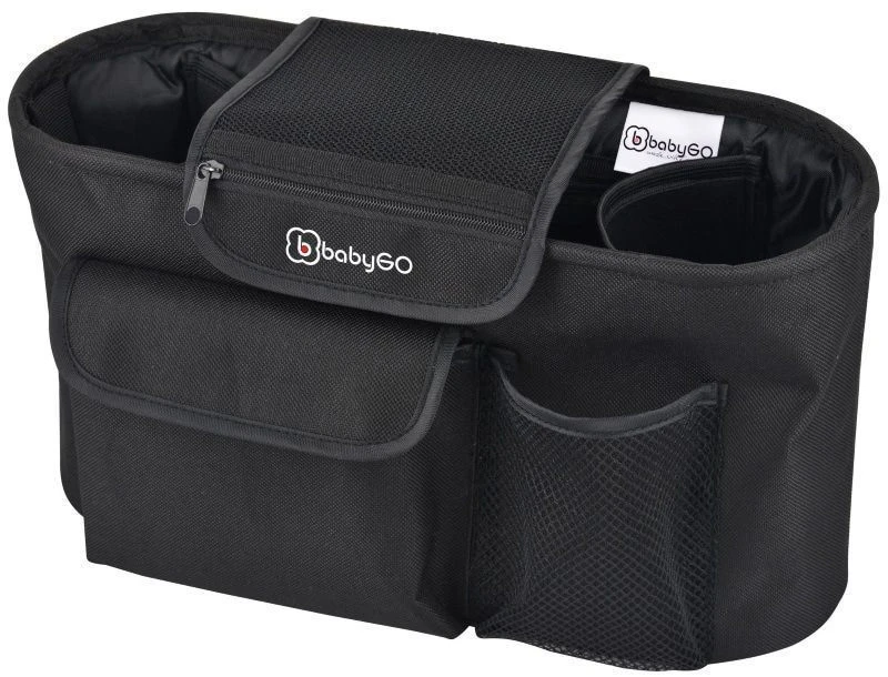 Babygo Black Stroller Organizer Buggytasje 3903 Babygo Black Stroller Organizer Buggytasje 3903 -babybenodigdheden 390 3 stroller organizer1