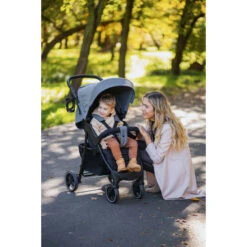 4Baby Rapid XXIII Grey Melange Wandelwagen -babybenodigdheden 4baby rapid xxiii wandelwagen sfeer 2