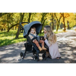 4Baby Rapid XXIII Grey Melange Wandelwagen -babybenodigdheden 4baby rapid xxiii wandelwagen sfeer 3