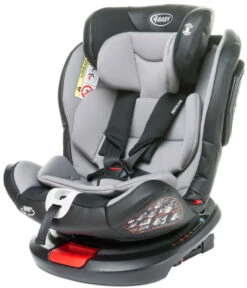 4Baby Roto-Fix Light Grey 360º 0-36 Kg Isofix Autostoel -babybenodigdheden 4baby roto fix light grey 360 0 36 kg isofix autostoel
