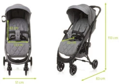4Baby Smart 2.0 Beige Wandelwagen Incl. Beenkap -babybenodigdheden 4baby smart 2.0 grey wandelwagen incl. beenkap 10 2