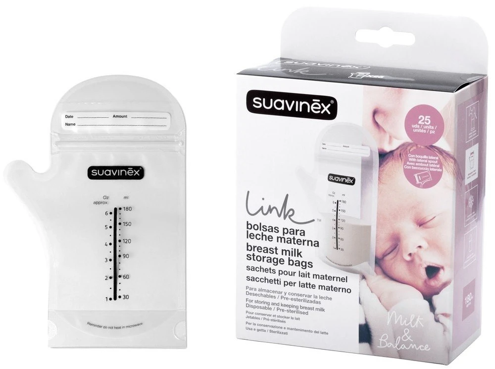 Suavinex 25 Stuks Moedermelk Bewaarzakjes SXZBRF026666 Suavinex 25 Stuks Moedermelk Bewaarzakjes SXZBRF026666 -babybenodigdheden