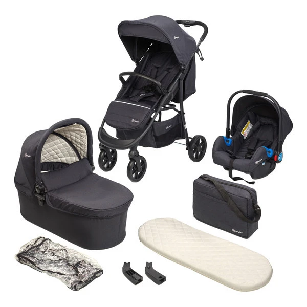Babygo Style Black 3-in-1 Kinderwagen incl. Autostoel 6323 Babygo Style Black 3-in-1 Kinderwagen Incl. Autostoel 6323 -babybenodigdheden 6323 style3in1 black 4 babygo 1