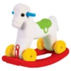 Dolu 2-in-1 Pony Hobbelpaard 7077 -babybenodigdheden 7077 a dolu pony hobbelpaard met wielen 7077