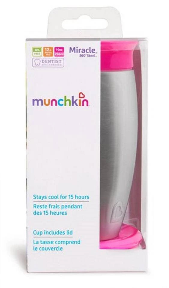 Munchkin Stainless Steel Miracle 360 Cup Roze Anti-Lek Beker 012370 div Munchkin Stainless Steel Miracle 360 Cup Roze Anti-Lek Beker 012370 Div -babybenodigdheden 932d1f1d be4c 4a7f ba8e 4e0edfabf811 1.f292895d136487c06657b0e9c522638b