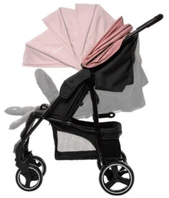 Babygo Basket Pink Melange Wandelwagen 6403 -babybenodigdheden Babygo Basket Pink Melange Wandelwagen 6403 2