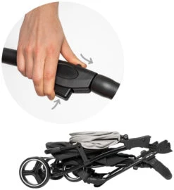 Babygo Basket Pink Melange Wandelwagen 6403 -babybenodigdheden Babygo Basket Pink Melange Wandelwagen 6403 4