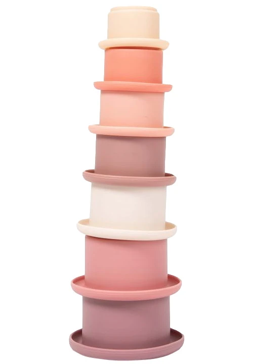 Bo Jungle B-Stacking Bath Lovely Pink Stapelbekers B900250 Bo Jungle B-Stacking Bath Lovely Pink Stapelbekers B900250 -babybenodigdheden Bo Jungle B Stacking Bath Lovely Pink Stapelbekers B900250.1