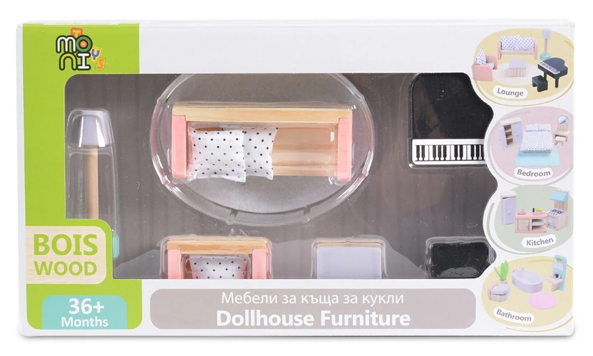 Cangaroo Houten Mini Meubelset 4011 Cangaroo Houten Mini Meubelset 4011 -babybenodigdheden Cangaroo Houten Mini Meubelset 4011 2