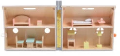 Cangaroo Houten Inklapbaar Poppenhuis 4139 -babybenodigdheden Cangaroo Houten Opvouwbaar Poppenhuis 4139 3