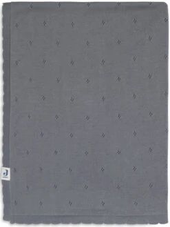 Jollein Pointelle Storm Grey 100 X 150 Cm Ledikantdeken 516-522-66064 -babybenodigdheden Deken Ledikant 100x150cm Pointelle Storm Grey 1