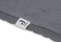 Jollein Pointelle Storm Grey 100 X 150 Cm Ledikantdeken 516-522-66064 -babybenodigdheden Deken Ledikant 100x150cm Pointelle Storm Grey 4