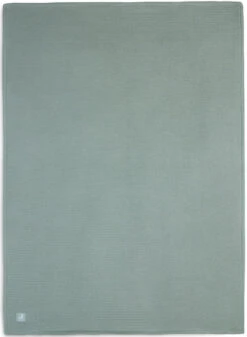 Jollein Basic Knit Forest Green / Fleece 75 X 100 Cm Wiegdeken 517-511-65219 -babybenodigdheden Jollein Basic Knit Forest Green 2 shop