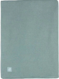 Jollein Basic Knit Forest Green / Fleece 75 X 100 Cm Wiegdeken 517-511-65219 -babybenodigdheden Jollein Basic Knit Forest Green shop clipped rev 1