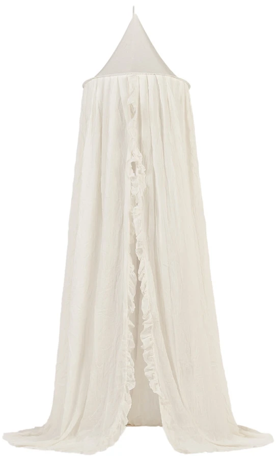 Jollein Vintage Ruffle Ivory 245 cm Klamboe 002-005-66041 Jollein Vintage Ruffle Ivory 245 Cm Klamboe 002-005-66041 -babybenodigdheden Jollein Vintage Ruffle Ivory 245 cm Klamboe 002 005 66041