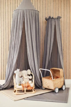 Jollein Vintage Storm Grey 155 Cm Sluier 002-001-00094 -babybenodigdheden Jollein Vintage Storm Grey 002 1