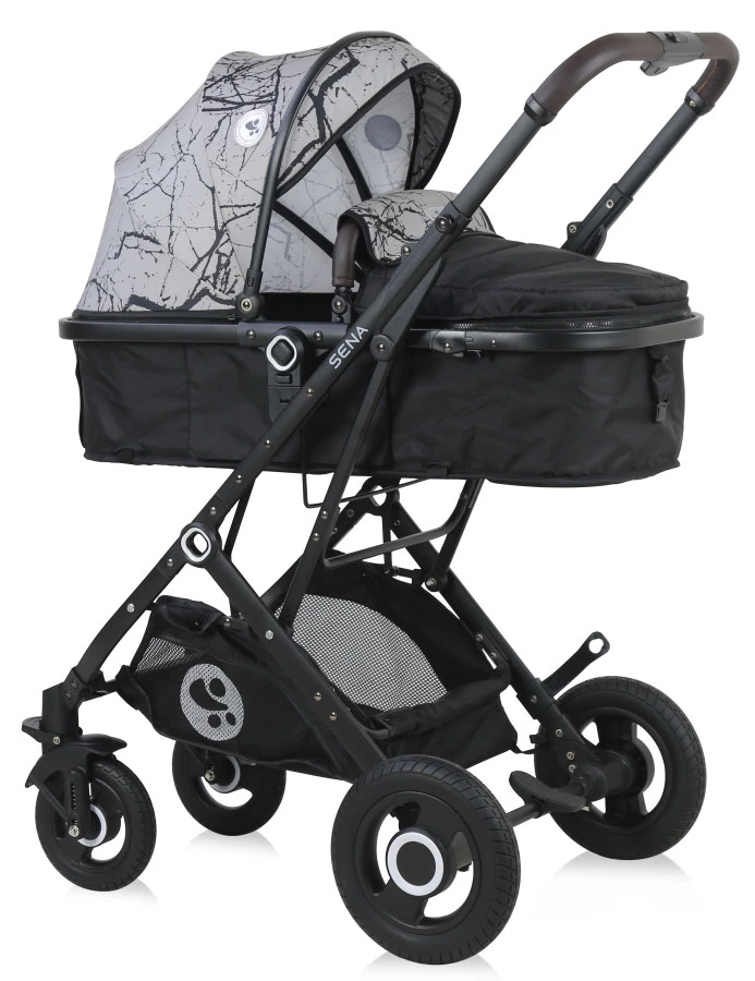 Lorelli Sena Grey Marble 3-in-1 Combi Kinderwagen incl. Autostoel 1002161-2113 Lorelli Sena Grey Marble 3-in-1 Combi Kinderwagen Incl. Autostoel 1002161-2113 -babybenodigdheden Lorelli Sena Grey Marble 3 in 1 Combi Kinderwagen incl. Autostoel 1002161 2113 3