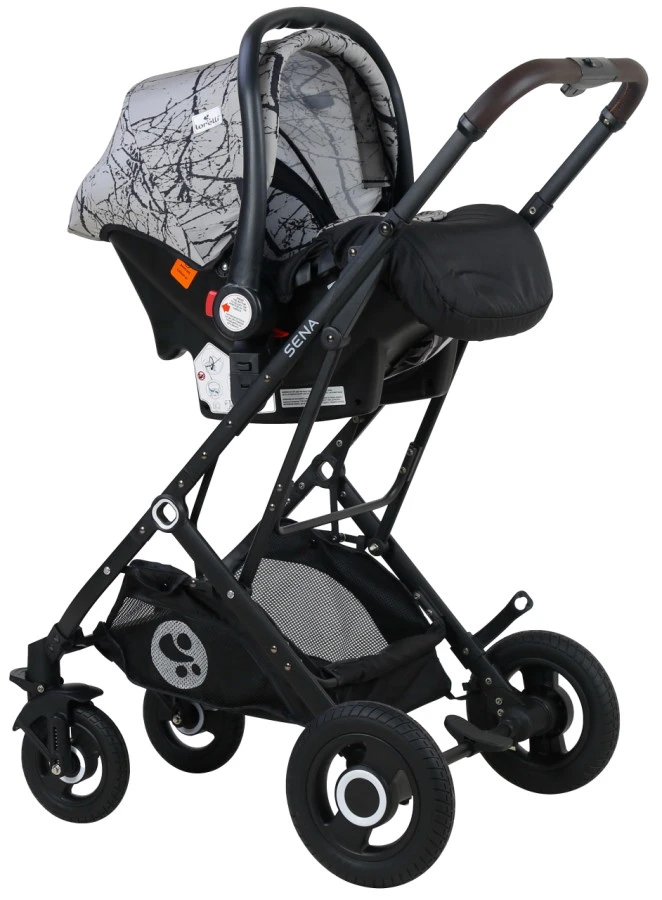 Lorelli Sena Grey Marble 3-in-1 Combi Kinderwagen incl. Autostoel 1002161-2113 Lorelli Sena Grey Marble 3-in-1 Combi Kinderwagen Incl. Autostoel 1002161-2113 -babybenodigdheden Lorelli Sena Grey Marble 3 in 1 Combi Kinderwagen incl. Autostoel 1002161 2113 7