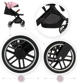Momi Estelle Pink Wandelwagen WOSP00004 -babybenodigdheden Momi Estelle Pink Wandelwagen WOSP00004 8