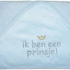 Petit Villain Ik Ben Een Prinsje! Blauw Badcape -babybenodigdheden Petit Villain Ik Ben Een Prinsje Blauw Badcape 4