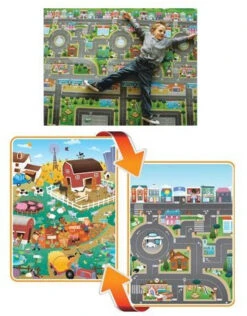 Prince Lionheart Playmat City/Farm Speelkleed 7711.2 -babybenodigdheden Speelkleed Playmat Prince Lionheart City Farm 4