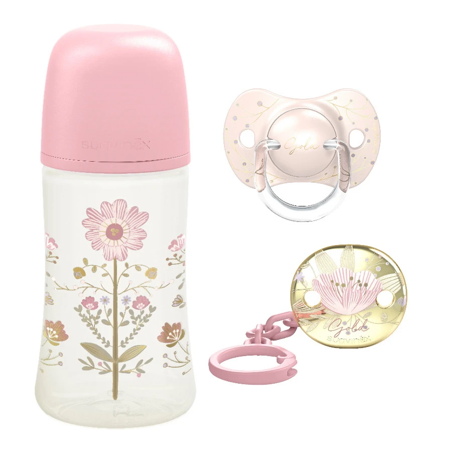 Suavinex Gold Pink Gift Set SXSGZ1080231 Suavinex Gold Pink Gift Set SXSGZ1080231 -babybenodigdheden Suavinex Gold Pink Gift Set SXSGZ1080231.0