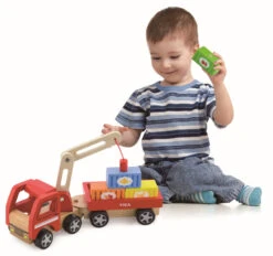 Viga Houten Kraanwagen 50690 8 Viga Houten Kraanwagen 50690 -babybenodigdheden Viga Houten Kraanwagen 50690 7