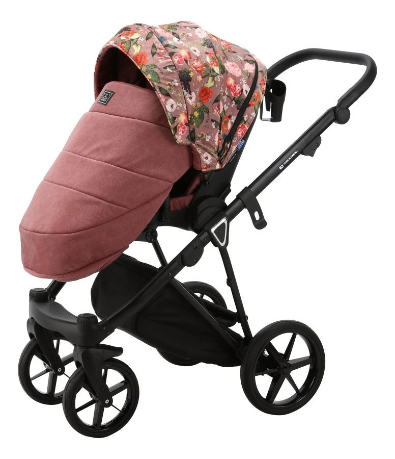 Adamex Porto Flowers Pink 2-in-1 Kinderwagen FL-2 Adamex Porto Flowers Pink 2-in-1 Kinderwagen FL-2 -babybenodigdheden adamex porto flowers pink 2 in 1 kinderwagen fl