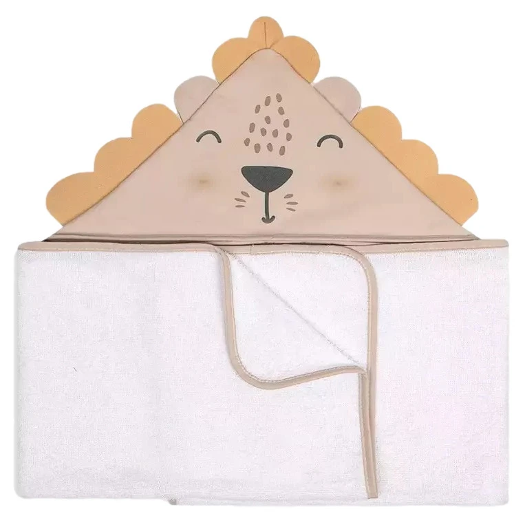 Albero Mio Animals & Love Lion 50 X 120 Cm Bamboo Badcape A002 -babybenodigdheden