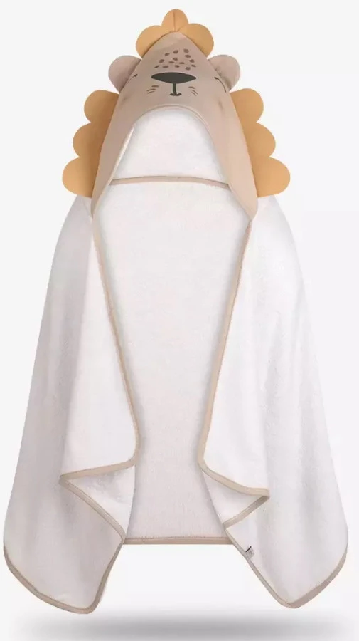 Albero Mio Animals & Love Lion 50 X 120 Cm Bamboo Badcape A002 -babybenodigdheden