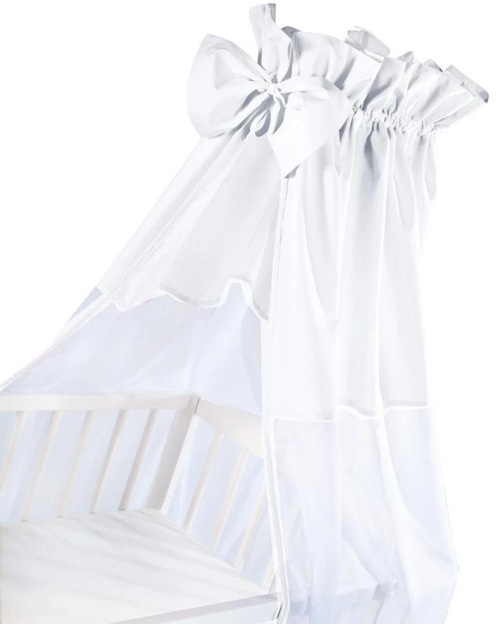 Albero Mio Voile White 200x150 cm Sluier met Strik Albero Mio Voile White 200x150 Cm Sluier Met Strik -babybenodigdheden