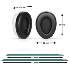 Alecto BV-72 Wit/Mintgroen Baby Gehoorbeschermers -babybenodigdheden alecto bv 72 wit mintgroen baby gehoorbeschermers.5