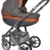 Baby Merc Faster 3 Grey/Brown Kinderwagen Incl. Autostoel FIII 100 -babybenodigdheden baby merc faster 3 100