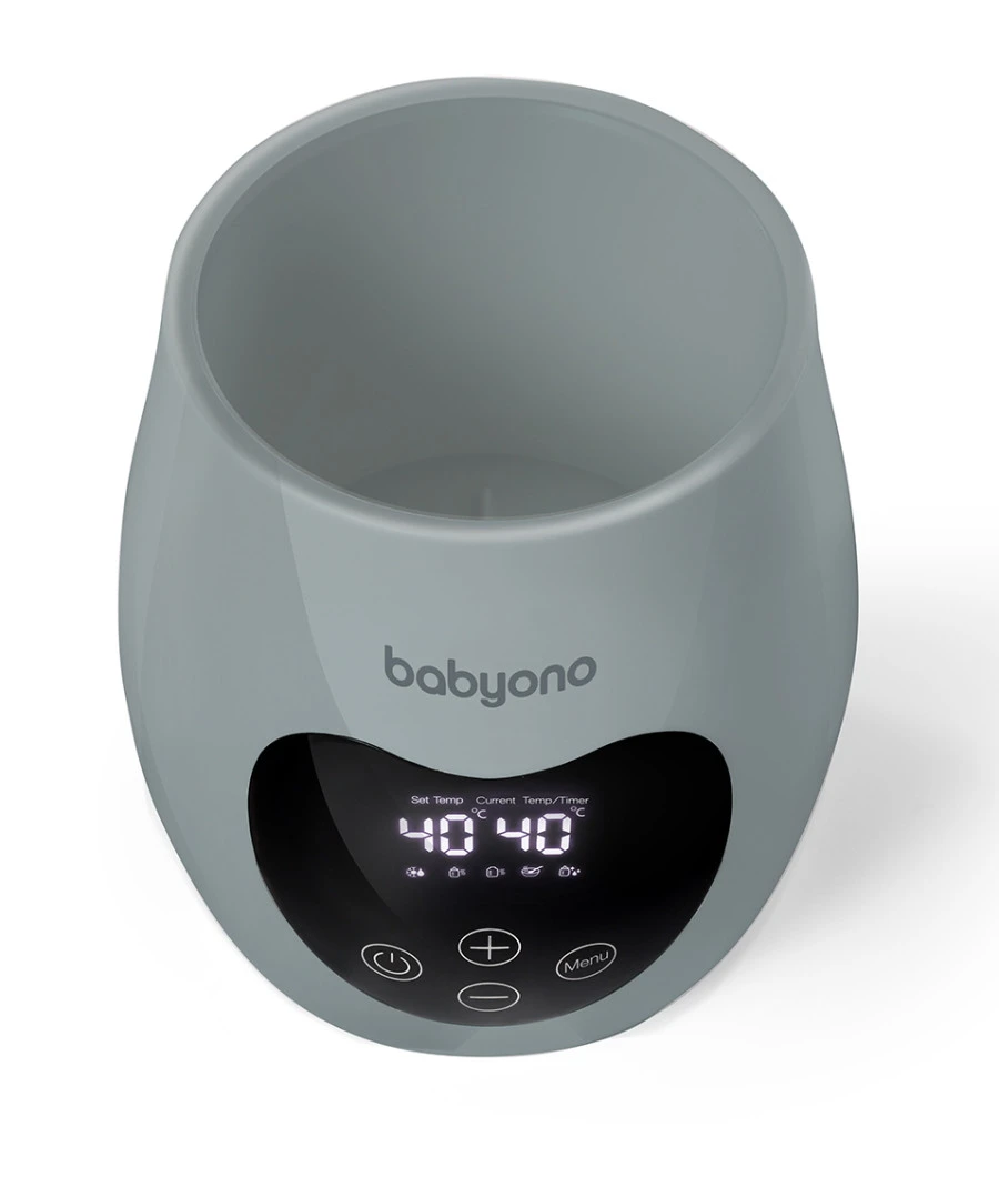 Baby Ono Honey Grey Natural Nursing Flessenwarmer en Sterilisator 968/02 Baby Ono Honey Grey Natural Nursing Flessenwarmer En Sterilisator 968/02 -babybenodigdheden baby ono honey grey digitale voedselopwarmer en sterilisator 4