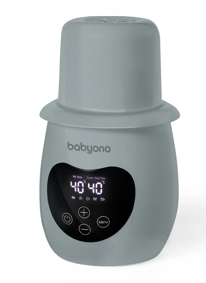 Baby Ono Honey Grey Natural Nursing Flessenwarmer en Sterilisator 968/02 Baby Ono Honey Grey Natural Nursing Flessenwarmer En Sterilisator 968/02 -babybenodigdheden baby ono honey grey digitale voedselopwarmer en sterilisator 6