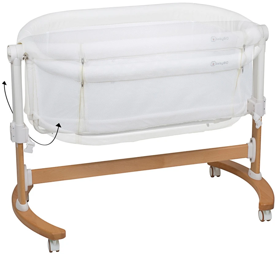 Babygo Amila Beige Creme Wieg Aan Bed 4151 Babygo Amila Beige Creme Wieg Aan Bed 4151 -babybenodigdheden babygo amila beige creme wieg aan bed 4151 2