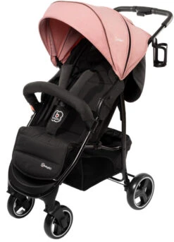 Babygo Basket Pink Melange Wandelwagen Incl. Autostoel 64013 -babybenodigdheden babygo basket pink melange wandelwagen 6403