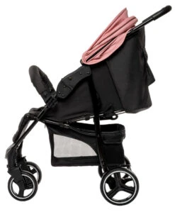 Babygo Basket Pink Melange Wandelwagen Incl. Autostoel 64013 -babybenodigdheden babygo basket pink melange wandelwagen 6403 1