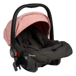 Babygo Basket Pink Melange Wandelwagen Incl. Autostoel 64013 -babybenodigdheden babygo basket pink melange wandelwagen incl. autostoel 64013 3