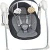 Babygo Dandly Baby Swing Anthracite Babyschommel 1603 -babybenodigdheden babygo dandly baby swing anthracite babyschommel 1