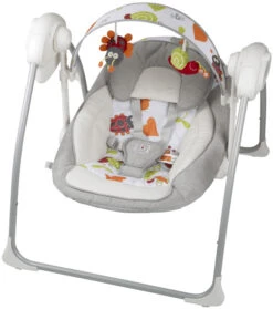Babygo Dandly Baby Swing Grey Babyschommel 1602 -babybenodigdheden babygo dandly grijs swing 1