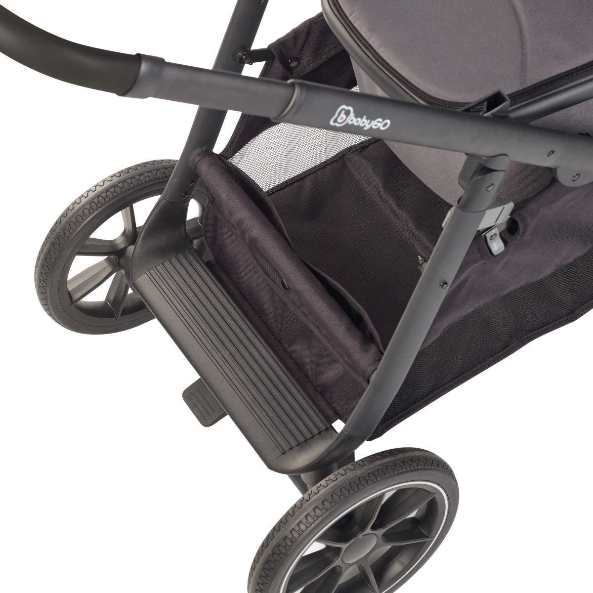 Babygo Duo Mega Grey Tandem Kinderwagen Incl. 2 Autostoelen 78001 Babygo Duo Mega Grey Tandem Kinderwagen Incl. 2 Autostoelen 78001 -babybenodigdheden babygo duo grey tandem kinderwagen 7801 12