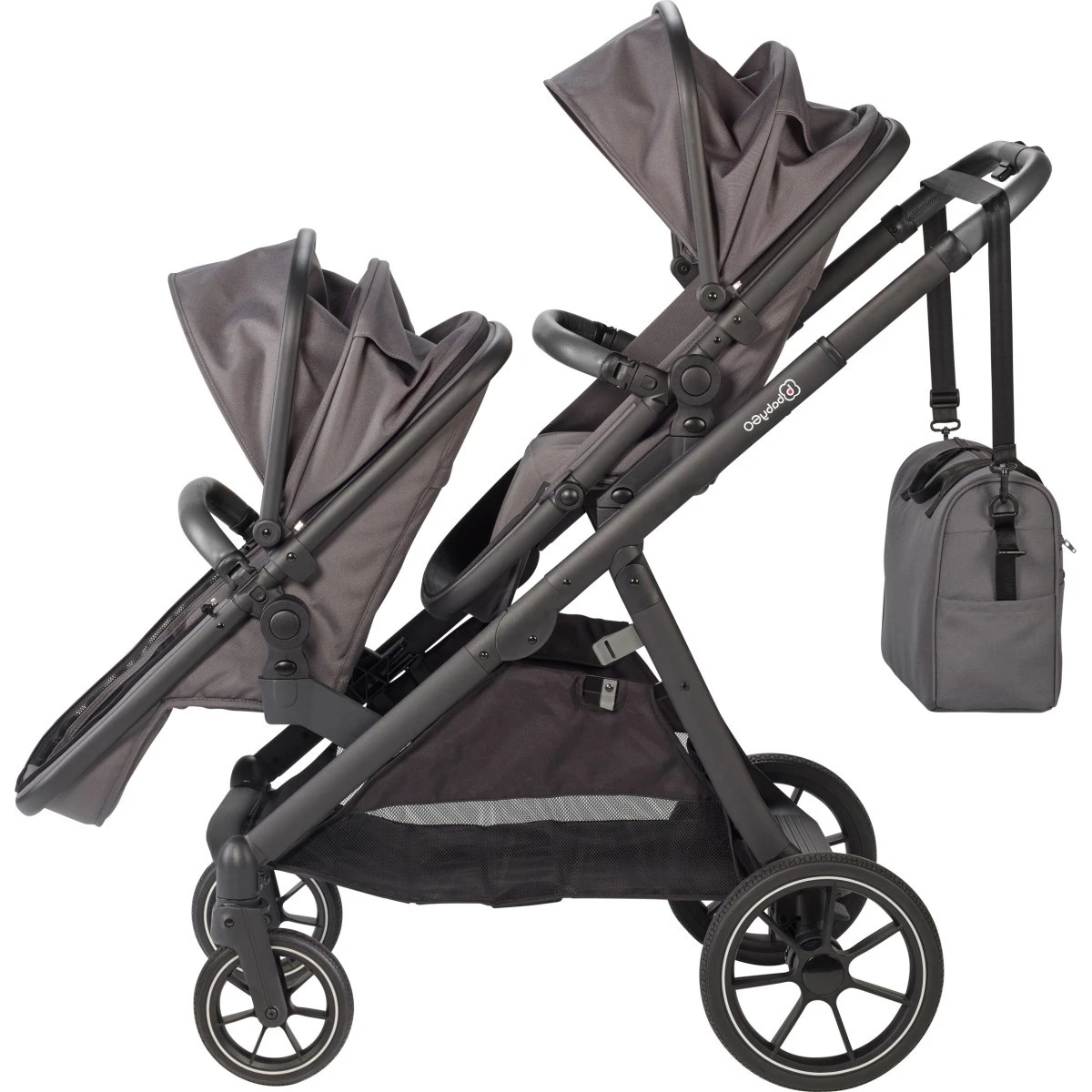 Babygo Duo Ultra Grey Tandem Kinderwagen Incl. 2 Autostoelen en 2 Ultrabase 780001 Babygo Duo Ultra Grey Tandem Kinderwagen Incl. 2 Autostoelen En 2 Ultrabase 780001 -babybenodigdheden babygo duo grey tandem kinderwagen 7801 9 1 1