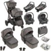 Babygo Duo Ultra Grey Tandem Kinderwagen Incl. 2 Autostoelen En 2 Ultrabase 780001 -babybenodigdheden babygo duo mega grey tandem kinderwagen incl. 2 autostoelen 78001 4