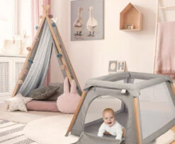 Babygo Groovy Grijs Campingbedje Incl. Bodemverhoger 4551 -babybenodigdheden babygo groovy grijs campingbedje incl. bodemverhoger 12